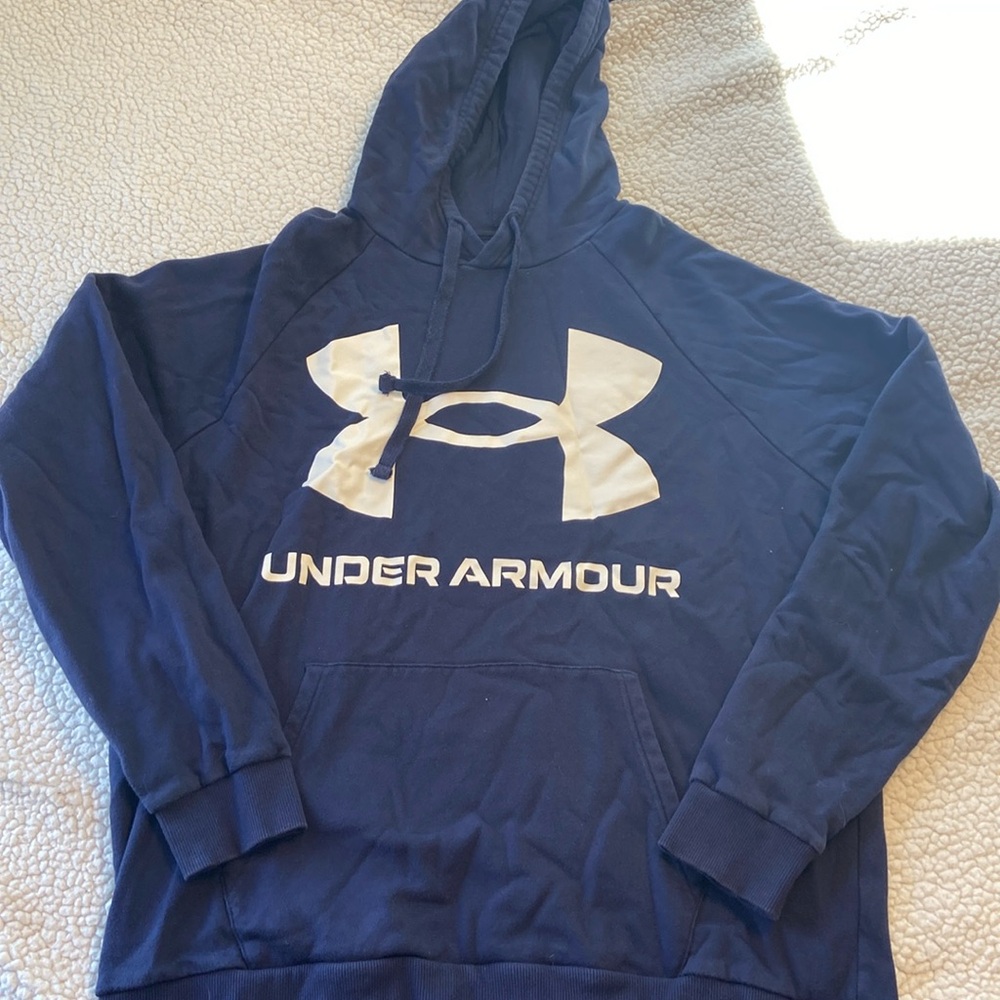 Navy blue UA hoodie